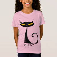 Meio século Personalizado Moderno de Gato Negro At