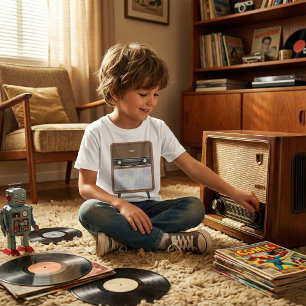 Camiseta Meio século Vintage Radio Retro Music Lover