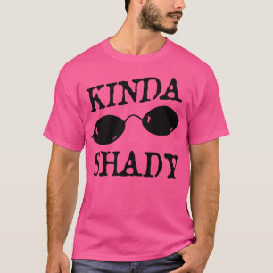 Camiseta Meio Sombrio Óculos Solares Punny Graphic Nove