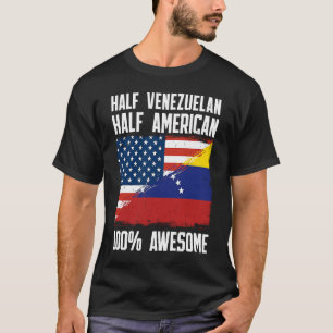 Camiseta Meio venezuelano meio americano Venezuela american