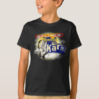 Meios-dias com o TShirt preto do miúdo de Kara