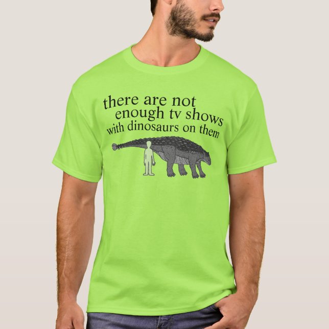 Camiseta meios do dinossauro (Frente)