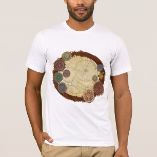 Camiseta Meios mistos de Steampunk da elegância do vapor