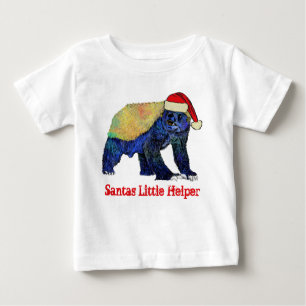 Camiseta Mel Badger Funny Funky Festive Irony Papai noel Ci