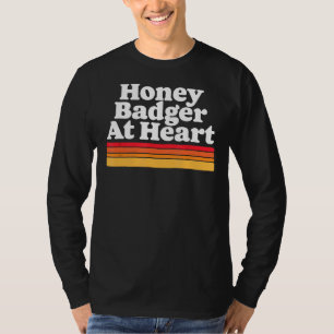 Camiseta Mel Badger No Coração! Criança Selvagem Engraçada 