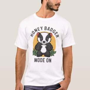 Camiseta Mel Badger Selvagem Selvagem Selvagem Sem Corantes