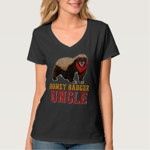 Camiseta Mel Badger Tio Honey Badger Vestindo óculos de sol