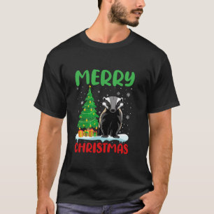 Camiseta Mel Badger Tree Xmas Sweater Men Ugly Chri