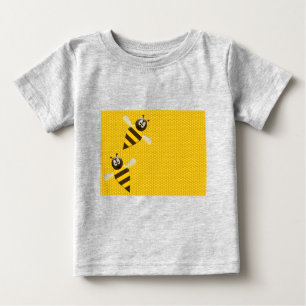 Camiseta Mel Comb Abelhas Douradas Amarelas Arte Padrão