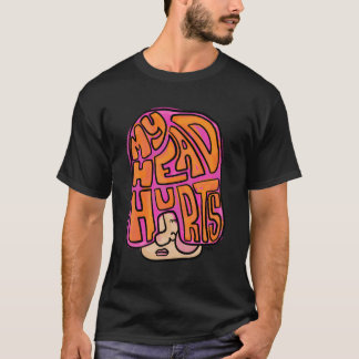 Camiseta Mel F Arts Minha Cabeça Dói Dores De Cabeça E Enxa