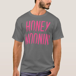 Camiseta Mel MooninCasais Correspondentes à Lua de mel Rosa