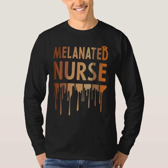 Camiseta Melanated Nurse Black History Month 2023 Nurse Mel (Frente)
