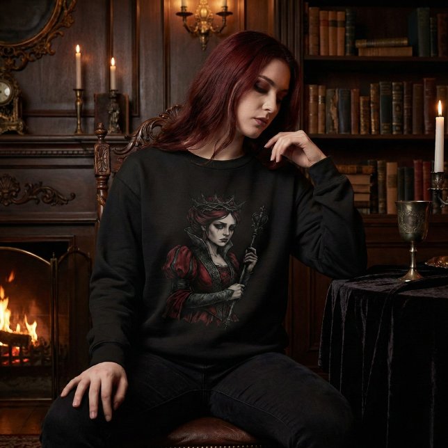 Camiseta Melancholy Queen Gothic Dark Fantasy Portrait (Criador carregado)