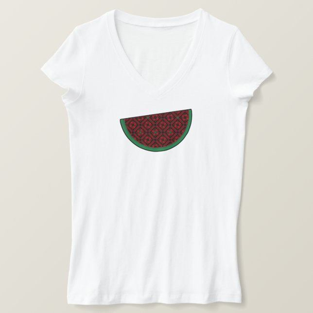 Camiseta Melancia da Palestina (Frente do Design)