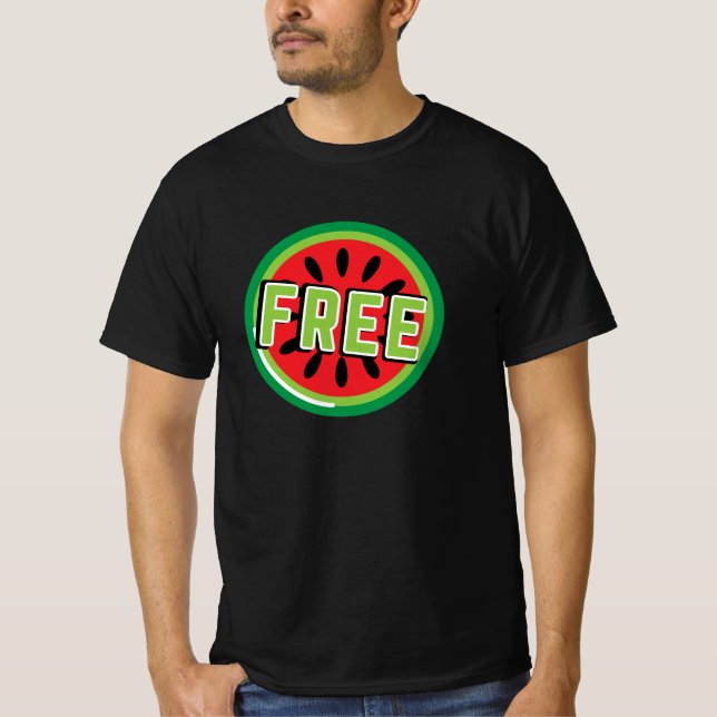 Camiseta Melancia da Palestina Livre - Liberdade para a Pal (Frente)