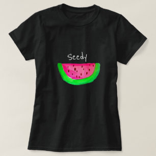 Camiseta Melancia de fruta rosa-rosa-rosa-pop-slogan