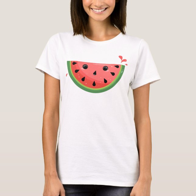 Camiseta Melancia de Kawaii Chocada (Frente)