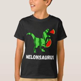 Camiseta Melancia Dinossauros Fruta de Verão Melão Saur Eng