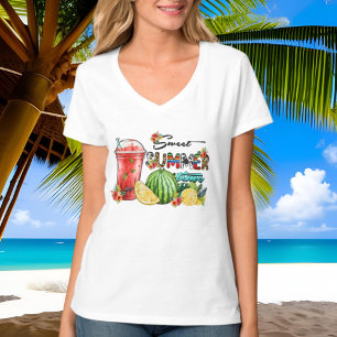 Camiseta melancia doce doce doce doce de verão