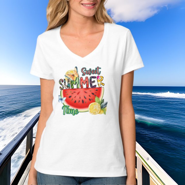 Camiseta melancia doce doce doce doce de verão (Criador carregado)