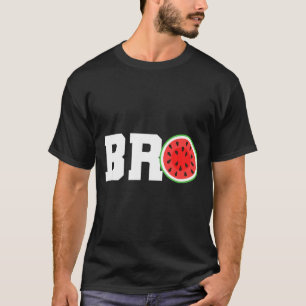 Camiseta Melancia Engraçada Irmão Fofo Férias de Verão Irmã