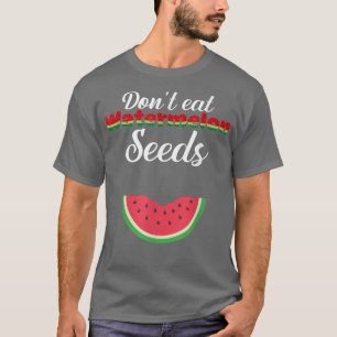 Camiseta Melancia Engraçada, não coma melancia das sementes