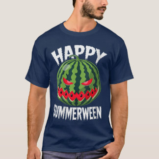 Camiseta Melancia Feminina Abóbora de Halloween de Verão