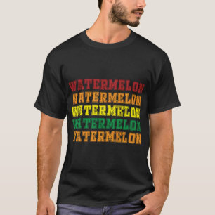 Camiseta Melancia legal com Design de Letra de Água-Melanci