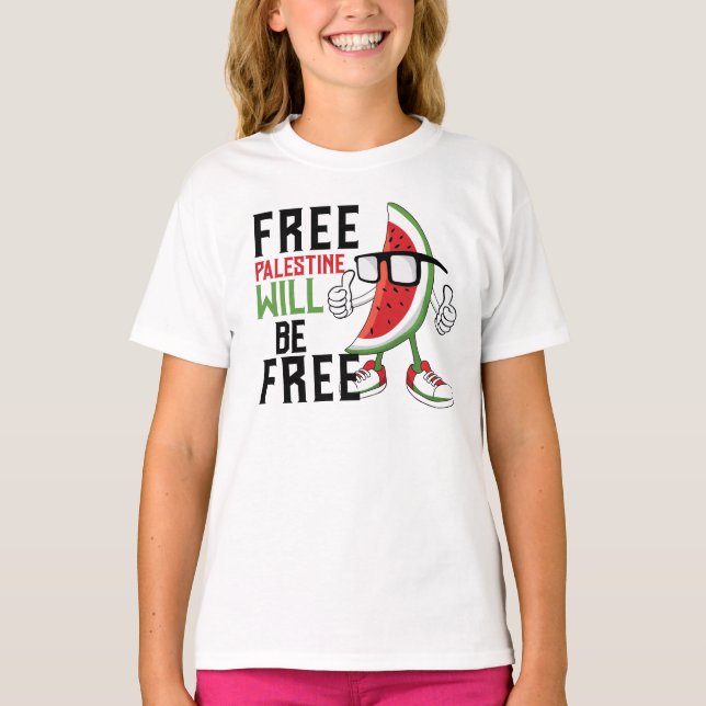 Camiseta Melancia Palestina Liberdade (Frente)