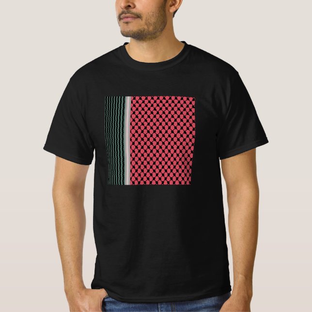 Camiseta Melancia palestiniana Hatta Keffiyeh Kufiya Folk (Frente)
