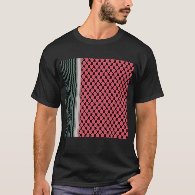 Camiseta Melancia palestiniana Hatta Keffiyeh Kufiya Folk (Frente)