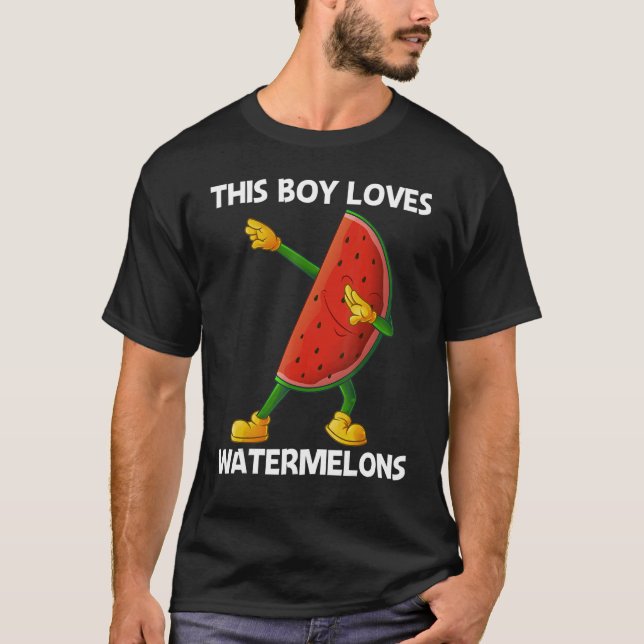Camiseta Melancia Para Meninos Fábrica De Frutas De Melão (Frente)