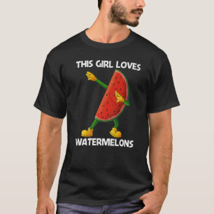 Camiseta Melancia Para Raparigas Crianças Melão Fruta 1