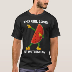 Camiseta Melancia Para Raparigas Crianças Melão Fruta 1