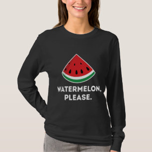 Camiseta Melancia Por Favor, Família Tropical de Verão Vac