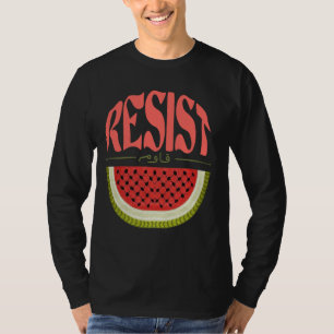 Camiseta Melancia Resiste Palestina Árabe, Melancia Fla