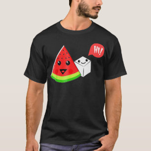 Camiseta Melancia Sugar Hi Engraçado Dizendo Oi Verão