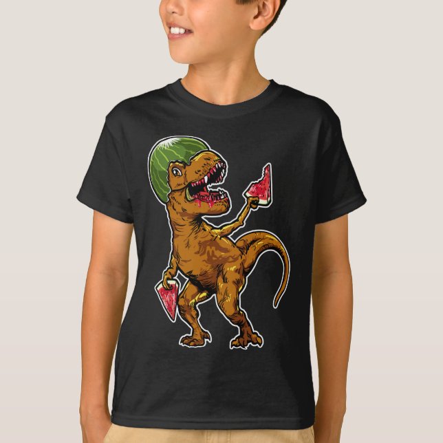 Camiseta Melancia T - Rex Dinossaur Melancia Lover (Frente)