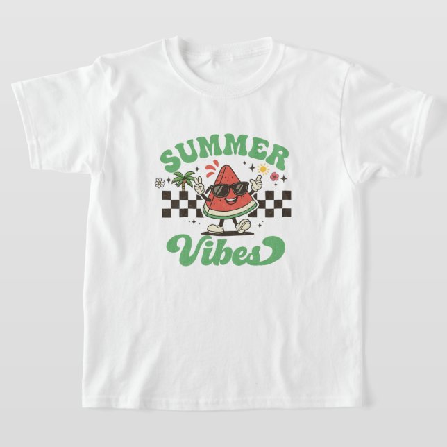 Camiseta Melancia Vibrações de Verão (Postura )
