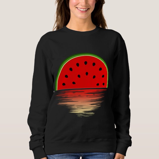 Camiseta Melancias Funny Melons Fruta Tropical Sunset Sum (Frente)