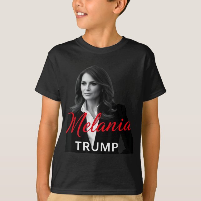 Camiseta Melania Trump 2025 Foto de Inauguração de Primeira (Frente)