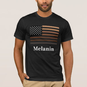Camiseta Melanin African American Flag Black History