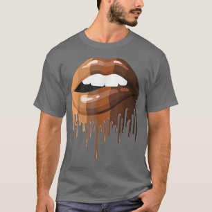 Camiseta Melanin Afro Lábios Women Girl Roupa, América Negr