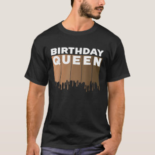 Camiseta Melanin Aniversário Rainha Afro-Americana