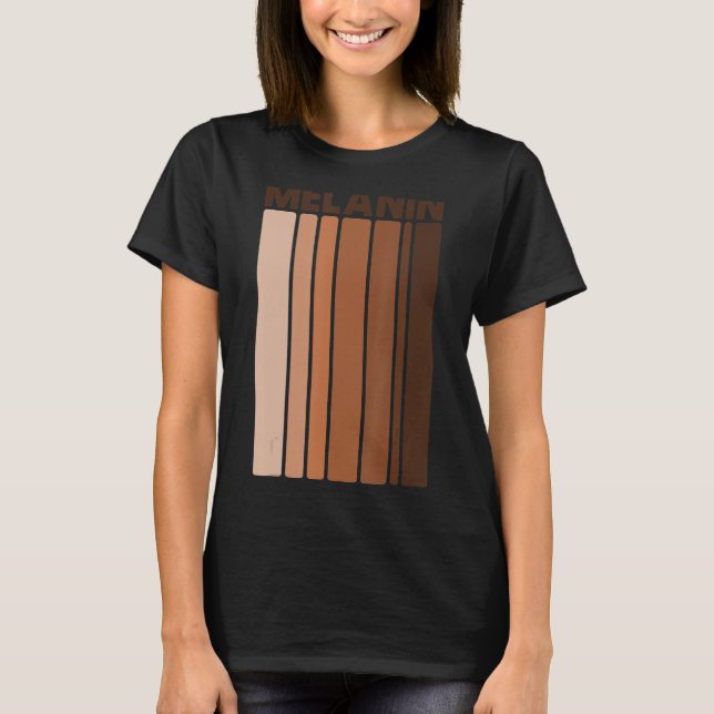 Camiseta Melanin Black Pride Afro Queen King Presente Afric (Frente)