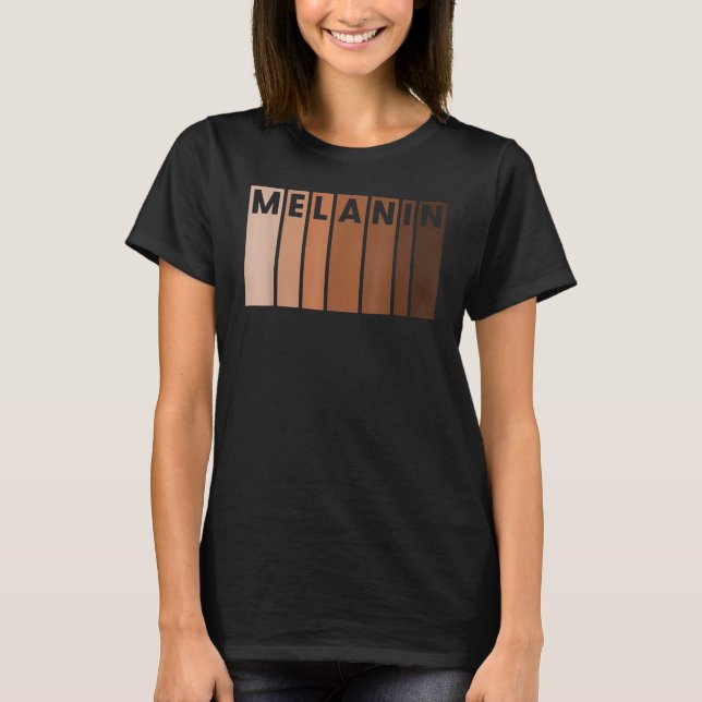 Camiseta Melanin Black Pride Afro Queen King Presente Afric (Frente)