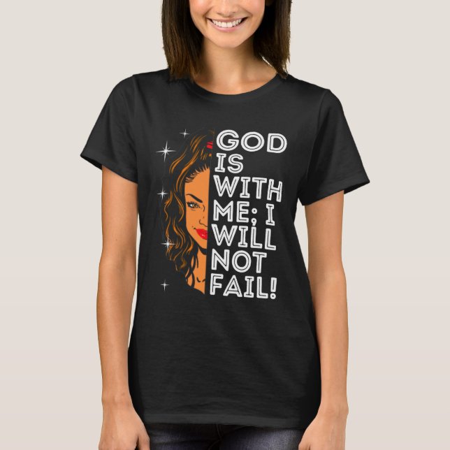 Camiseta Melanin Black Women Christian Bíblia Scripting Psa (Frente)