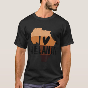 Camiseta Melanin, Cada Sombreado Ama Sua Pele Preto