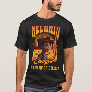 Camiseta MELANIN COWGIRL Black Girl Western Cowboy