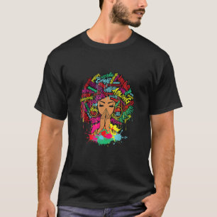 Camiseta Melanin Driart Paint Black Women Brown Skin Girl